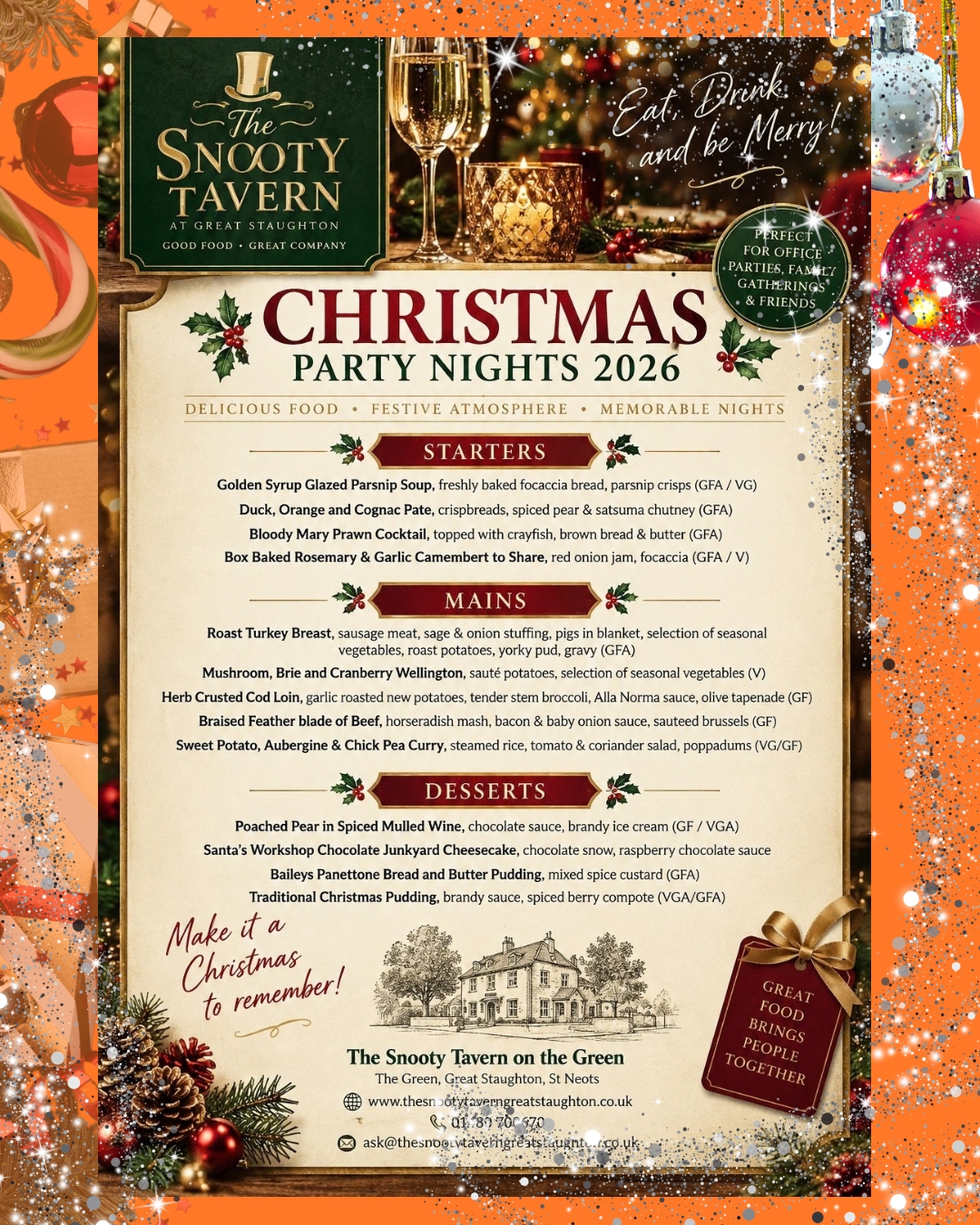 Snooty ChristmasPartyMenu2026